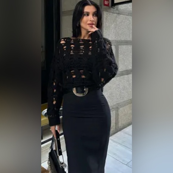 OpenWork knit sweater - Picture 1 of 5